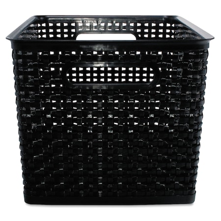 Advantus Weave Bins, Black Plastic, 2 Bins, PK2 AVT-40328